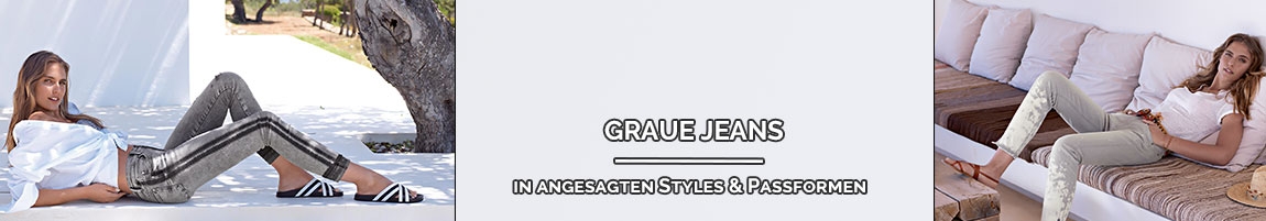 Graue Jeans