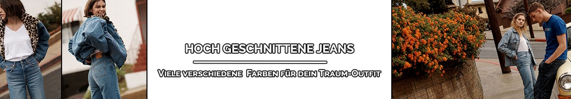 Jeans mit hohem Bund