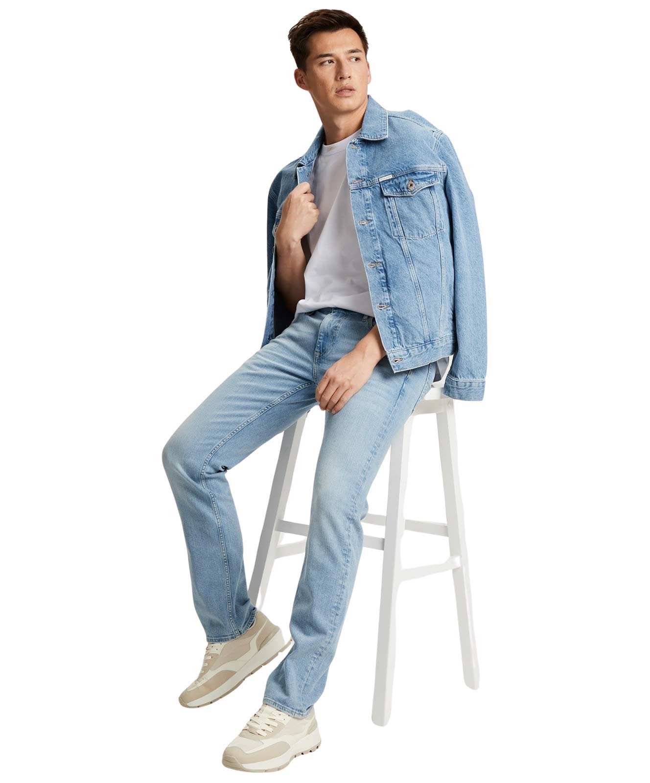 Herren Jeans Damien von Cross in Light Mid Blue