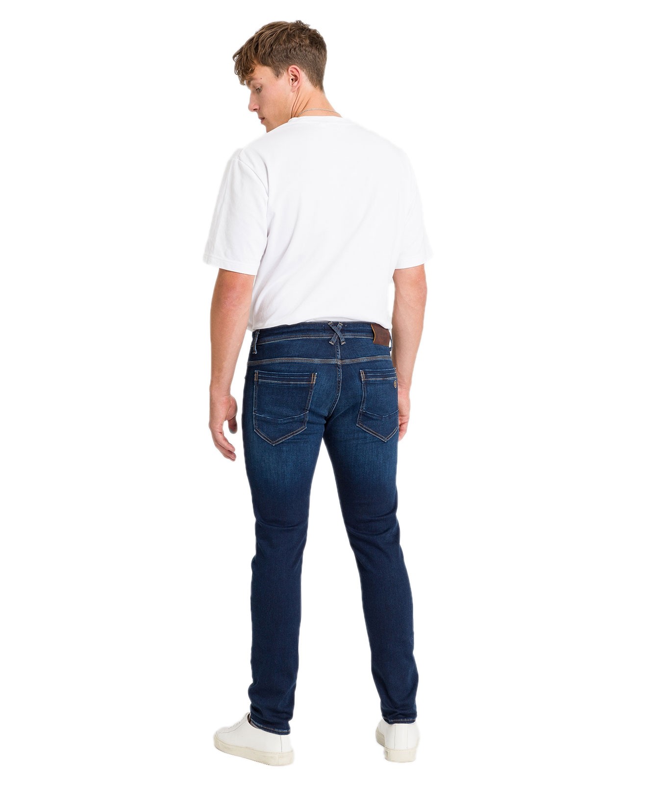 Herren Jeans Jimi von Cross in Night Blue Crincle