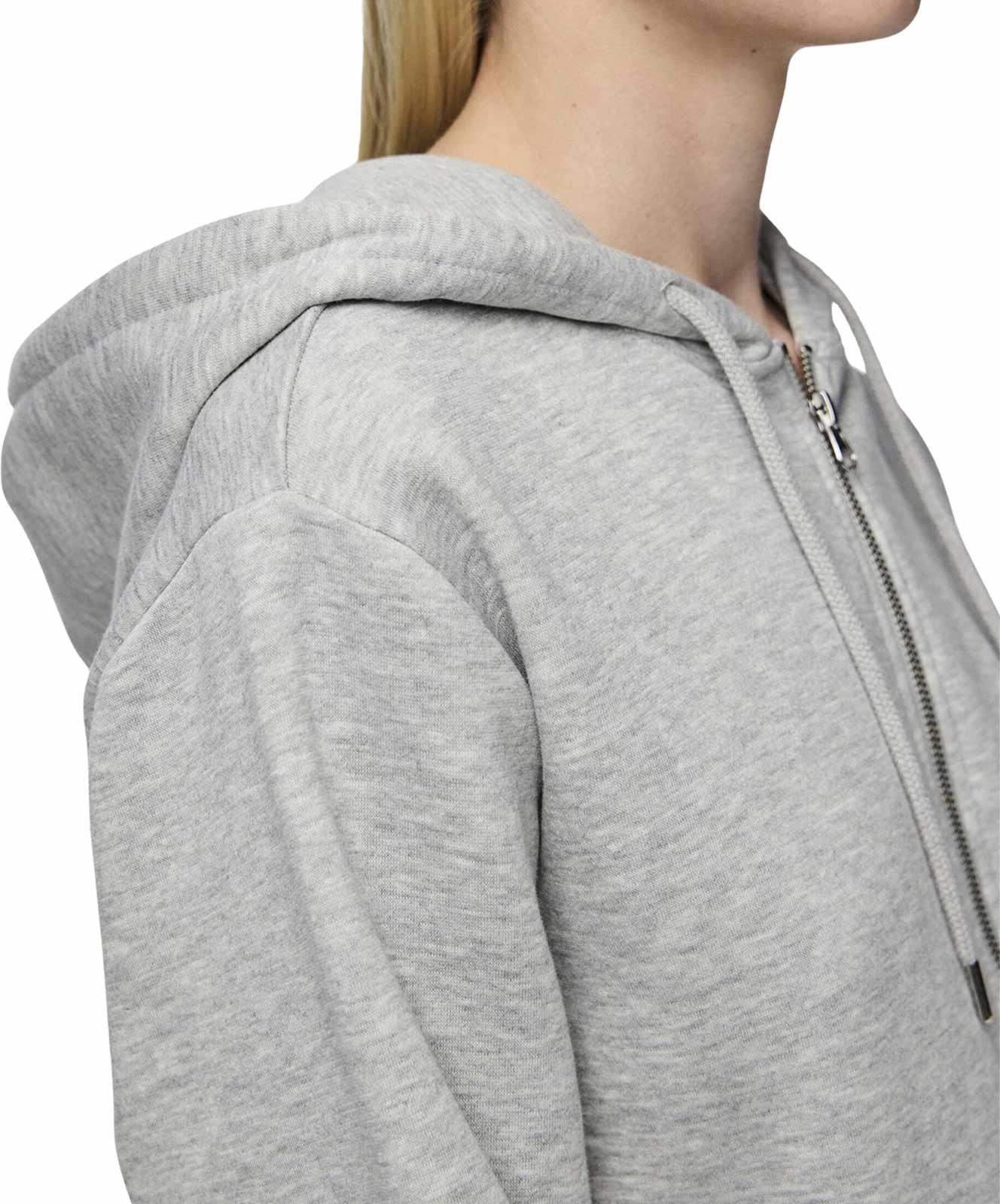 Damen Pullover Chilli Zip von Pieces in Light Grey Melange