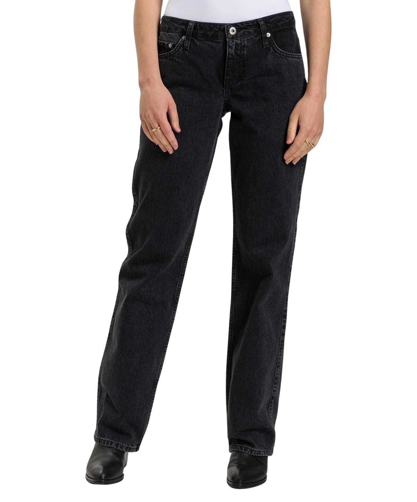 Damen Jeans Lily von Cross in Vintage Dark Grey