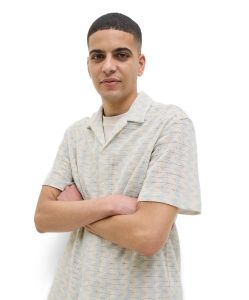 Jack & Jones Kurzarmhemd Luke in Skyway mit Muster