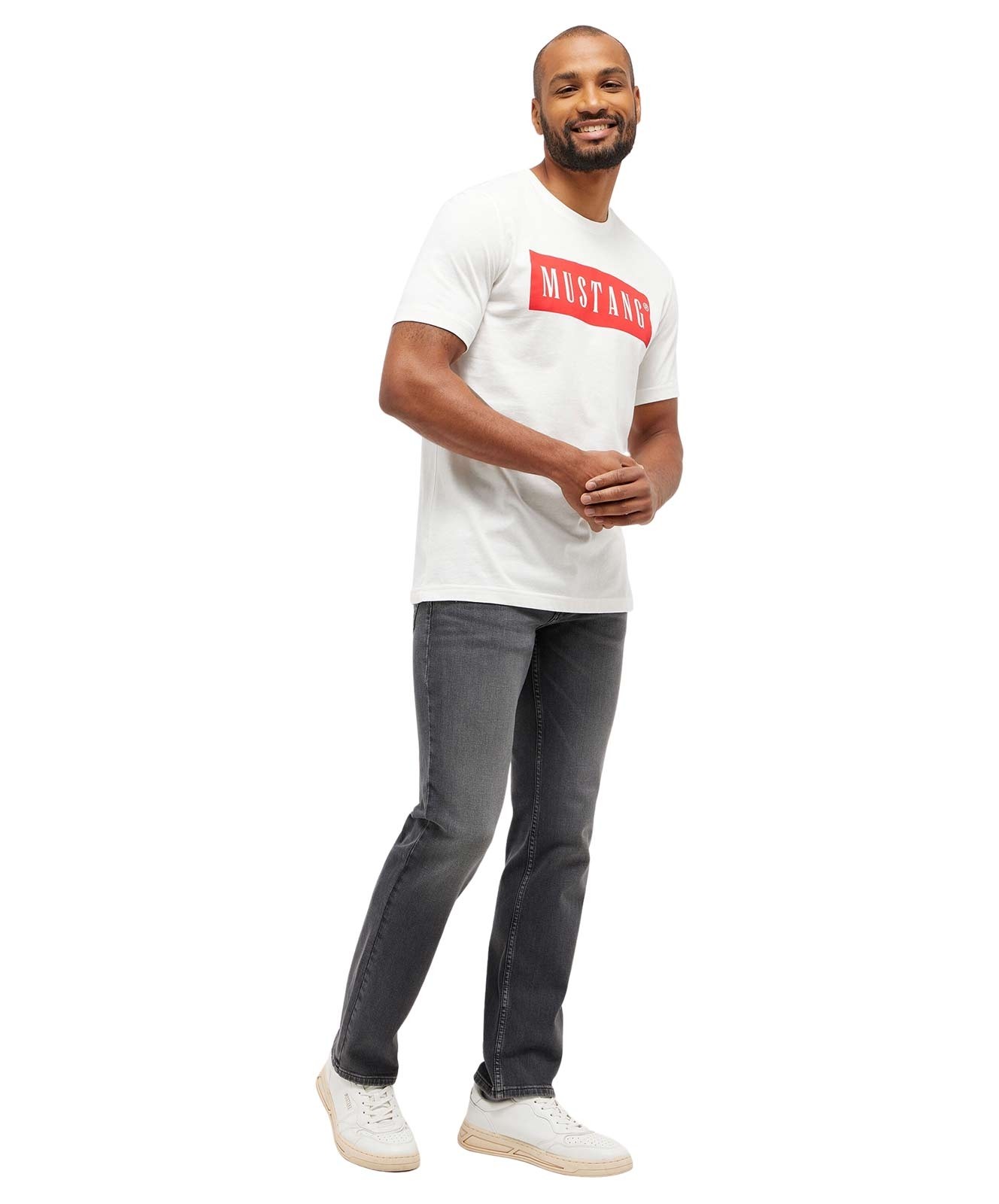 Herren Shirt Austin von Mustang in Cannoli Cream