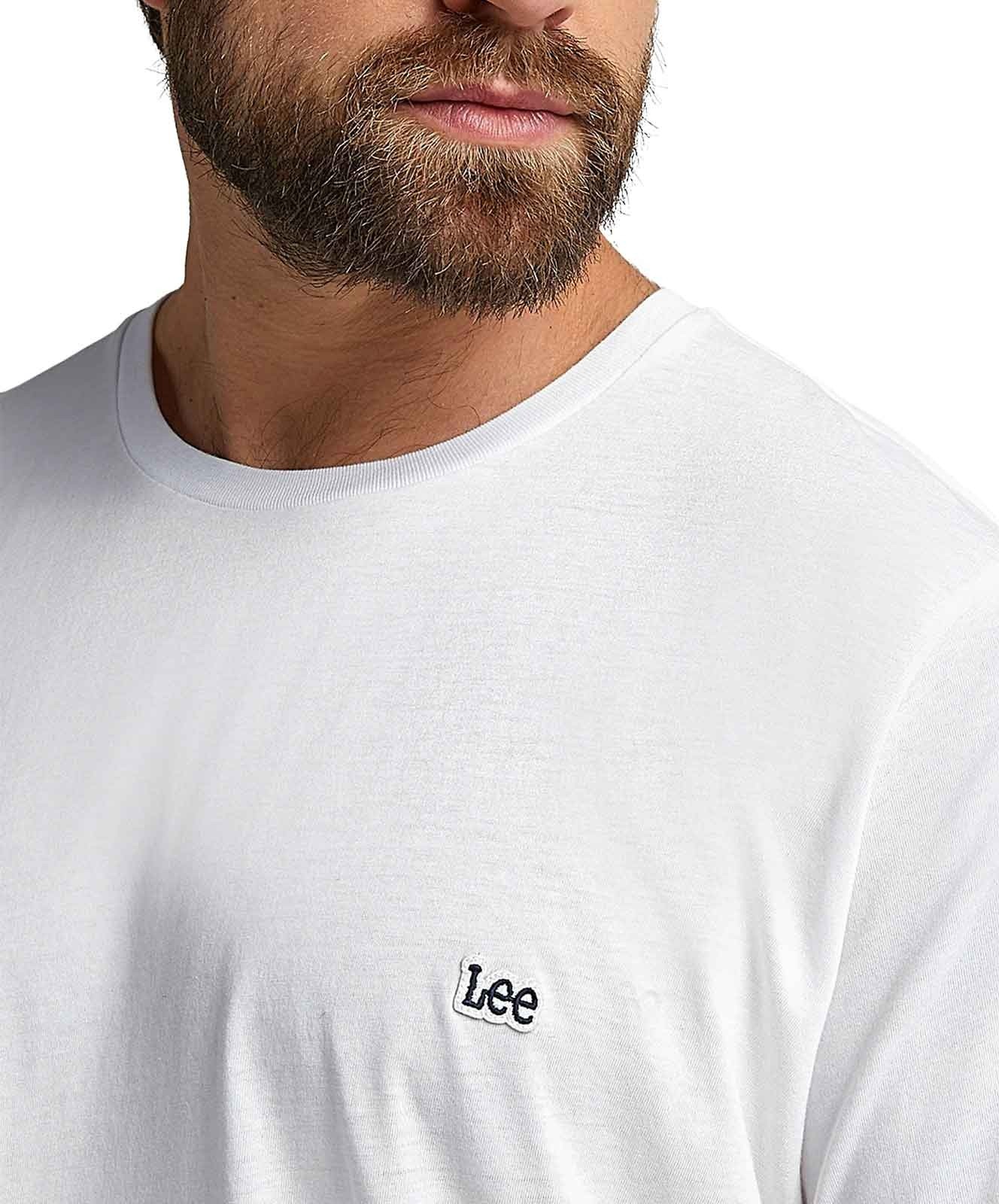 Herren Shirt Patch Logo Tee von Lee in White