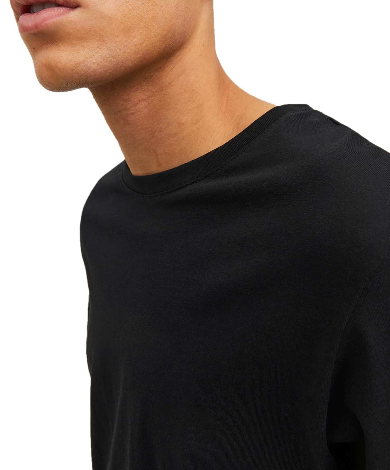 Herren Shirt Organic Basic Tee von Jack & Jones in Black