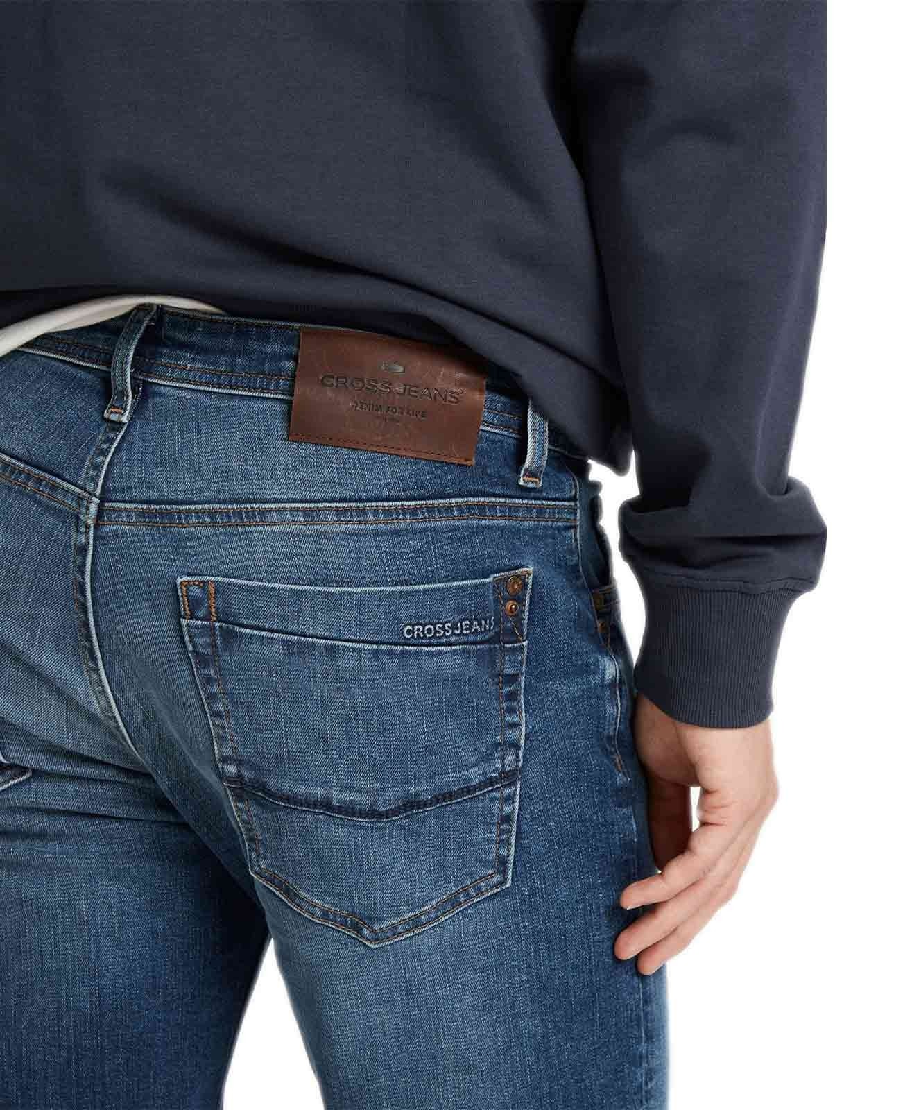 Herren Jeans Antonio von Cross in Dark Blue Mid