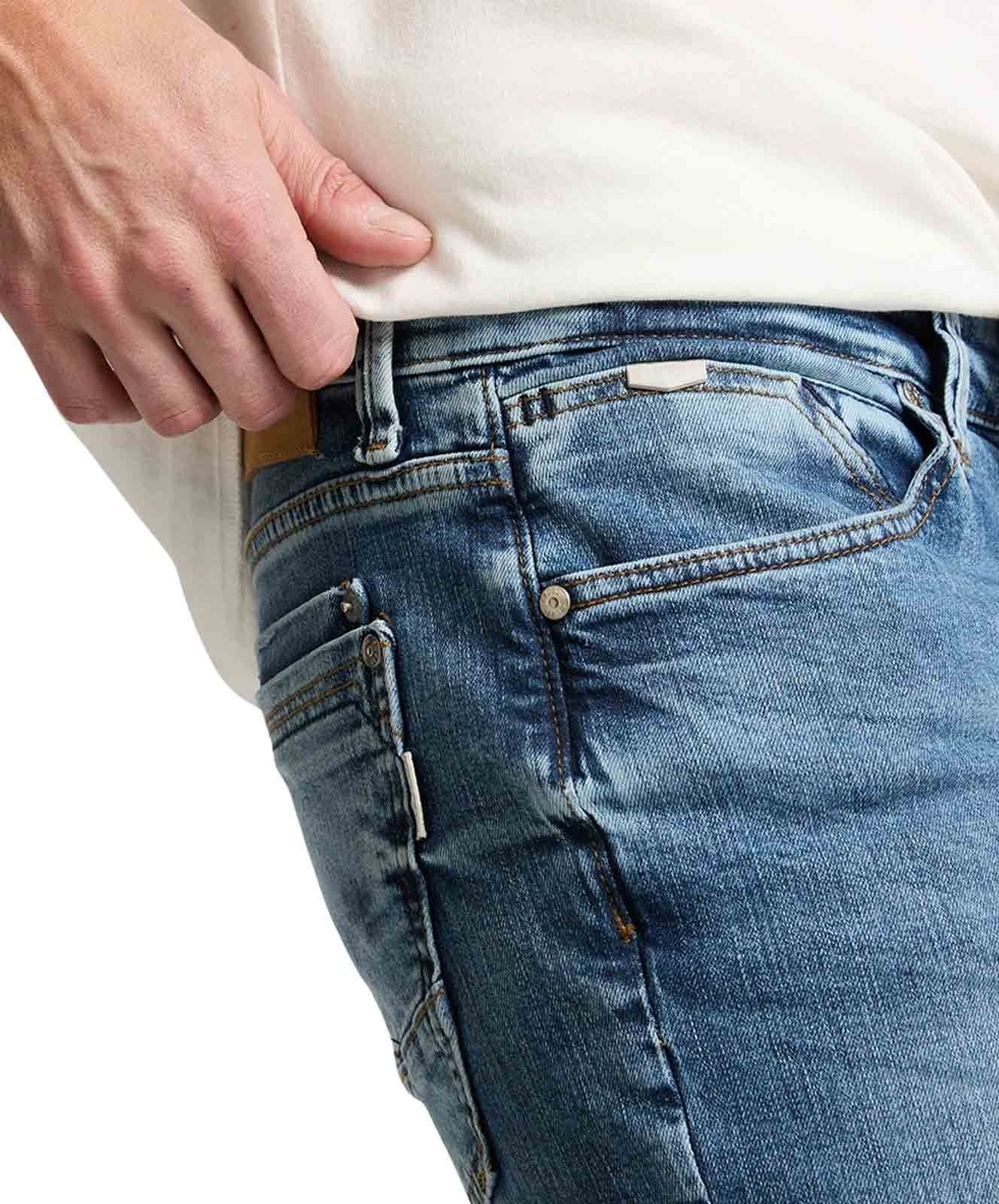 Herren Jeans Dylan von Cross in Mid Blue Used