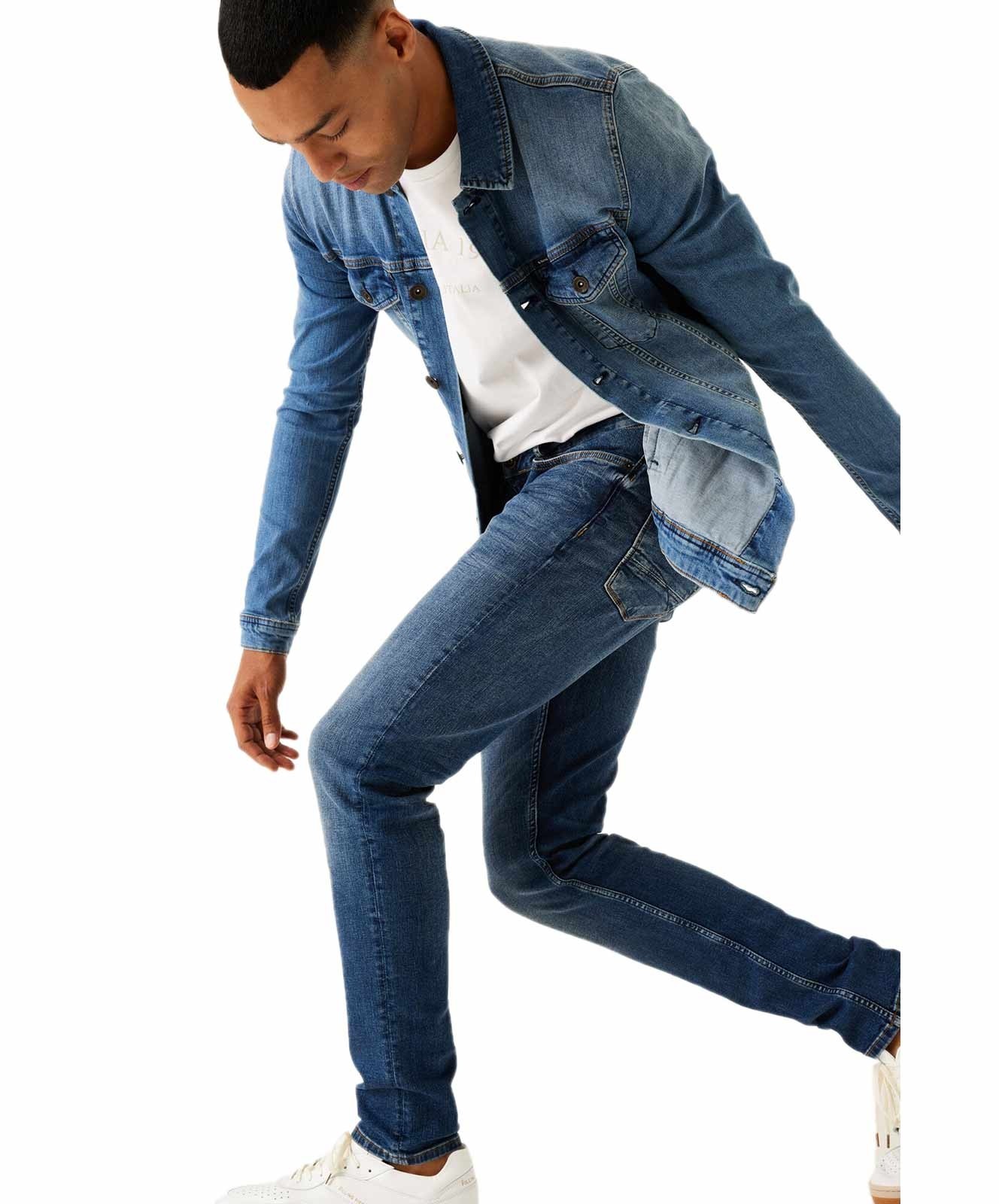 Herren Jeans Fermo 650 von Garcia in Vintage Used