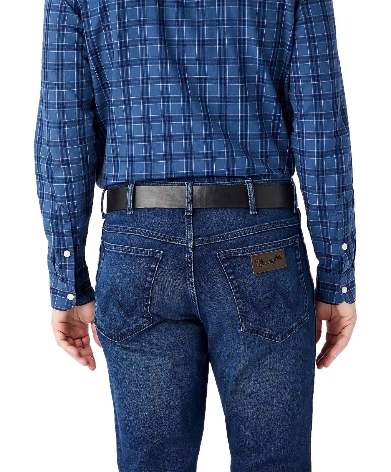 Herren Gürtel Structured Belt von Wrangler in Black