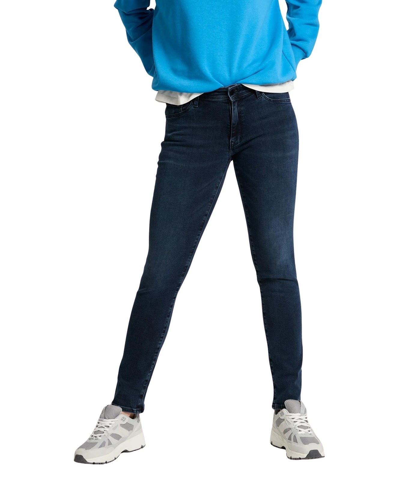 Damen Jeans Anya von Cross in Blue Black