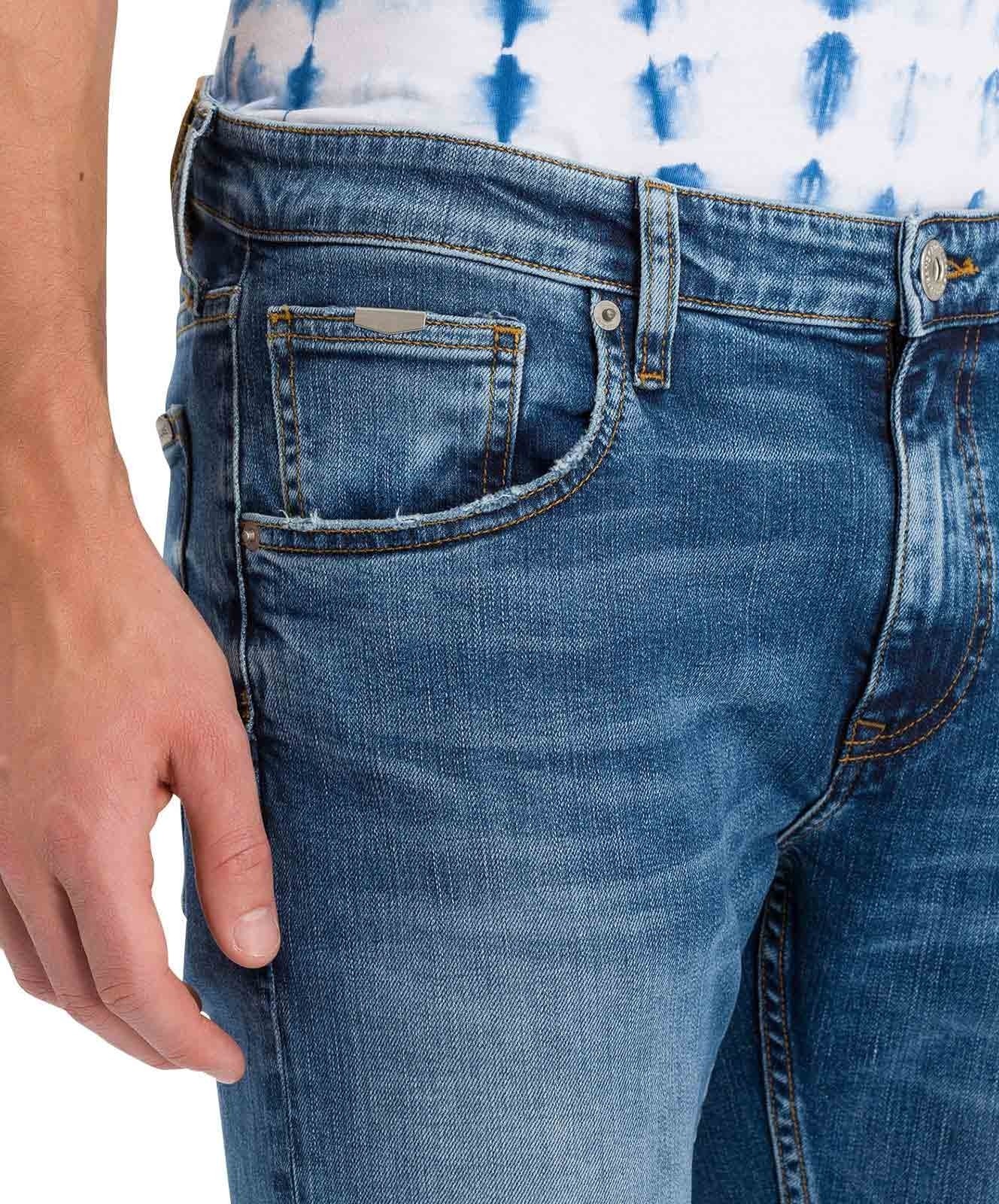 Herren Jeans Damien von Cross in Mid Blue