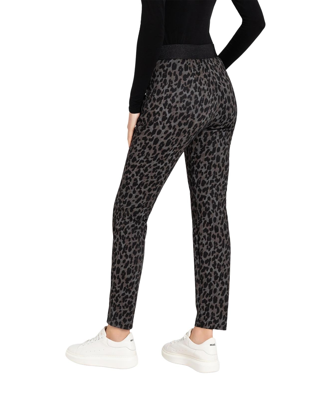 Damen Hose Easy Smart von MAC in Fog Grey Printed