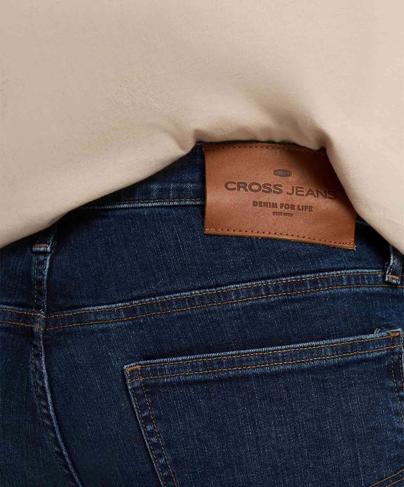 Herren Jeans Damien von Cross in Mid Blue