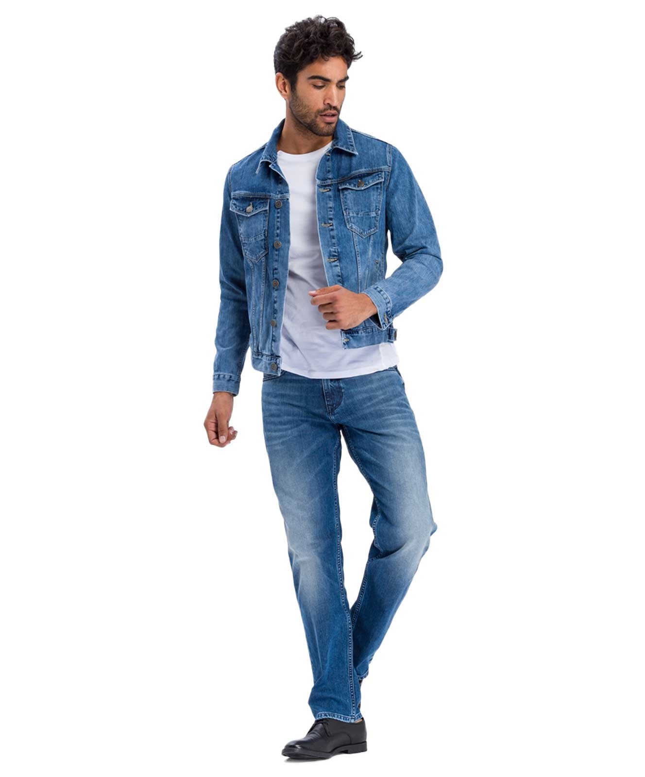 Herren Jeans Antonio von Cross in Mid Blue