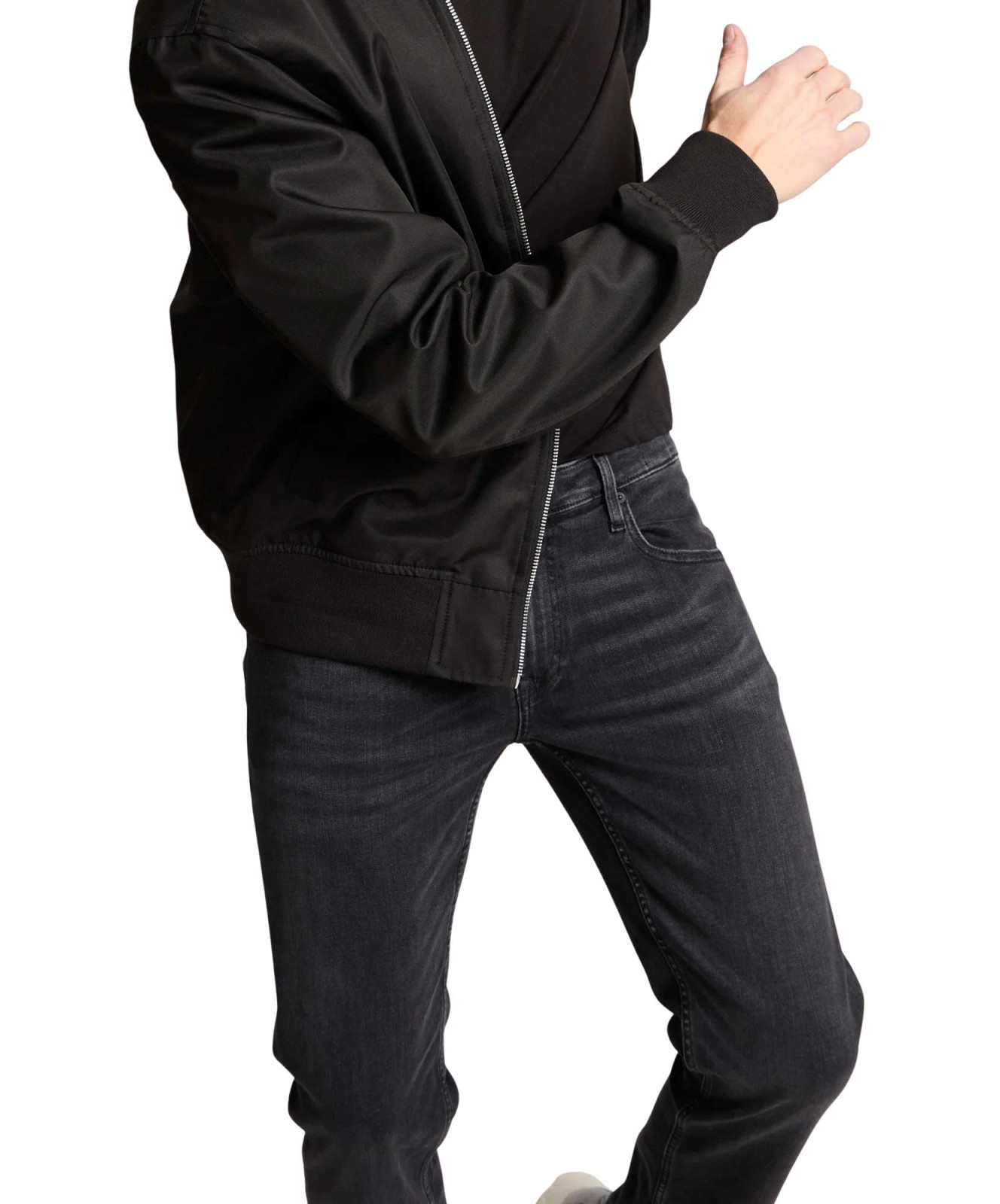 Herren Jeans Damien von Cross in Dark Grey Used