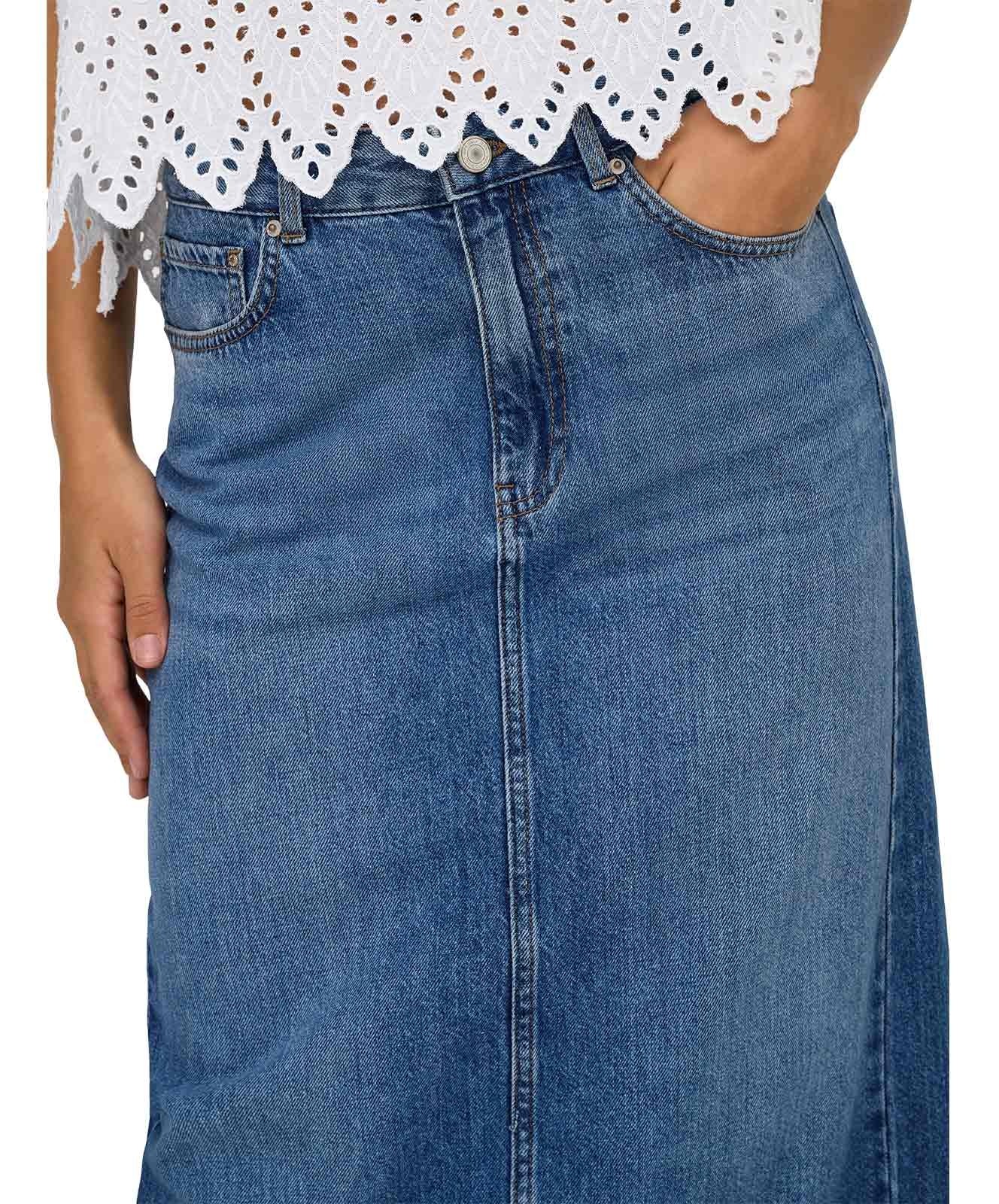 Damen Rock Lumi von Only in Medium Blue