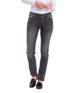 Cross Anya - dunkelgraue Jeans mit modischen High Waist