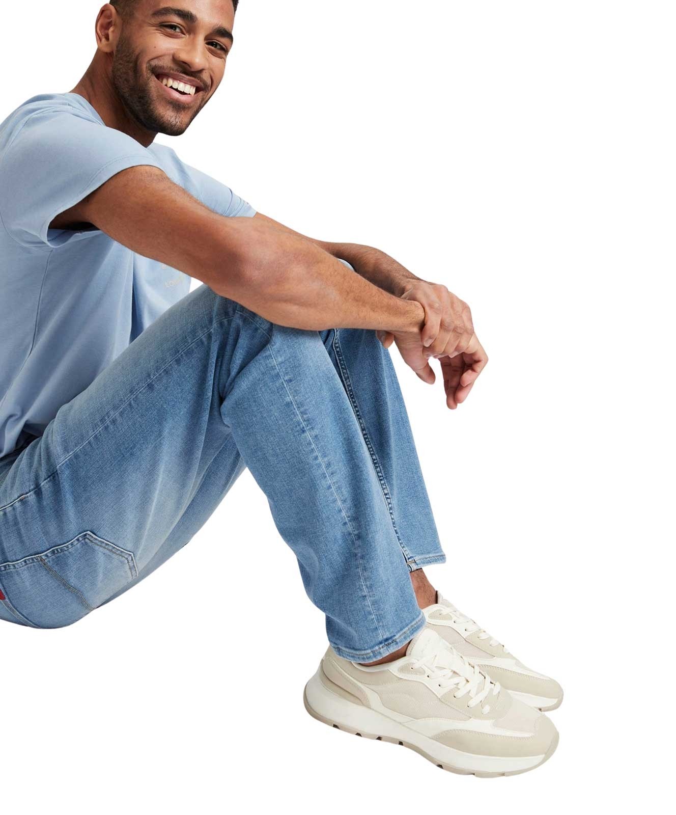 Herren Jeans Damien von Cross in Light Mid Blue