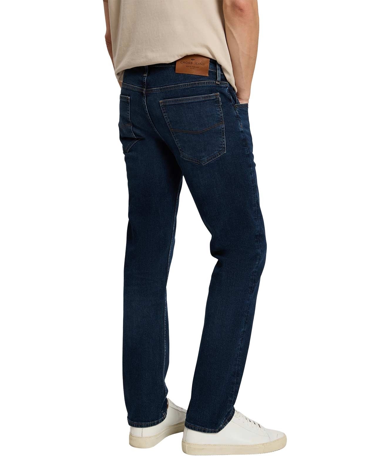 Herren Jeans Damien von Cross in Mid Blue
