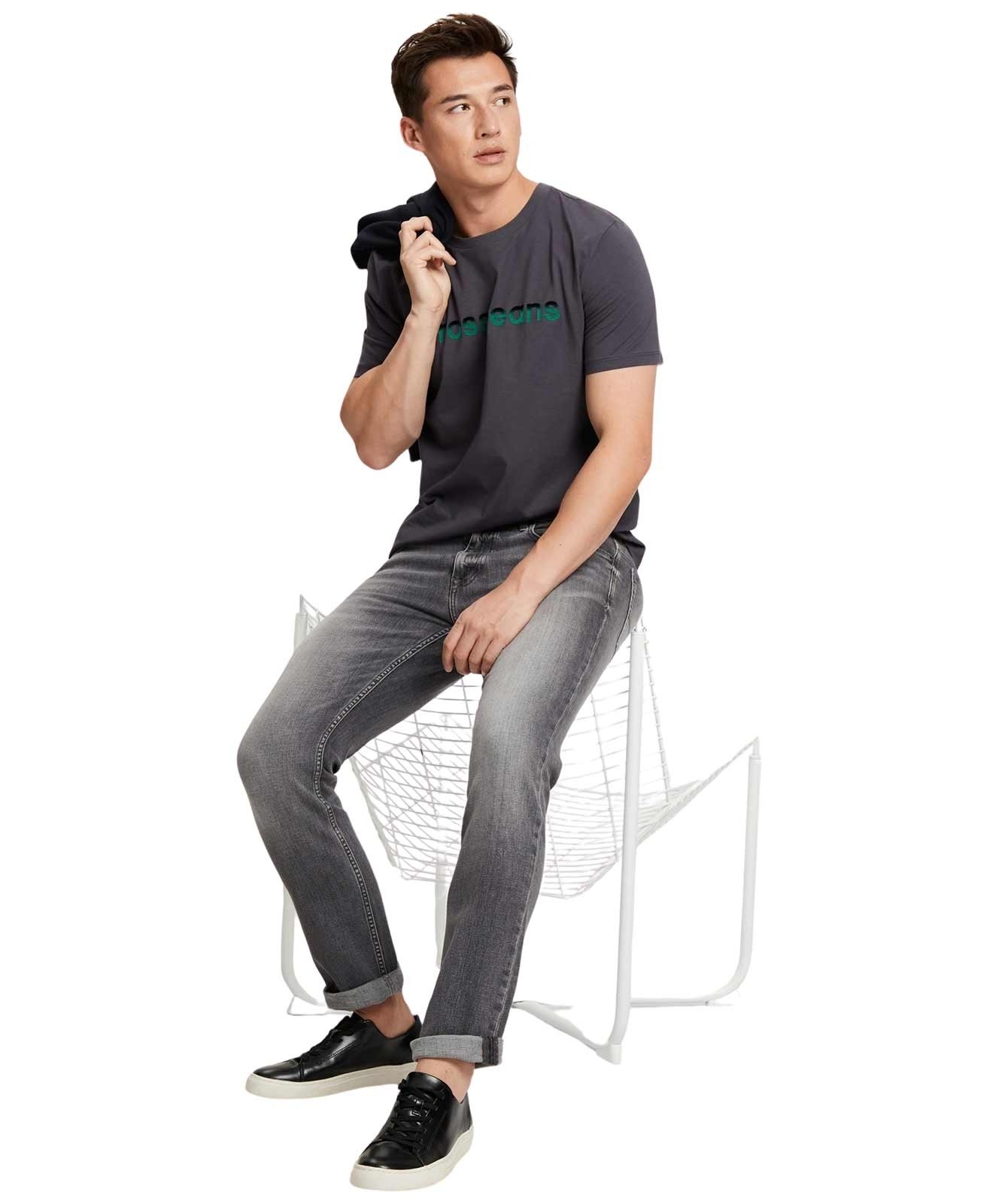 Herren Jeans Dylan von Cross in Light Grey Used