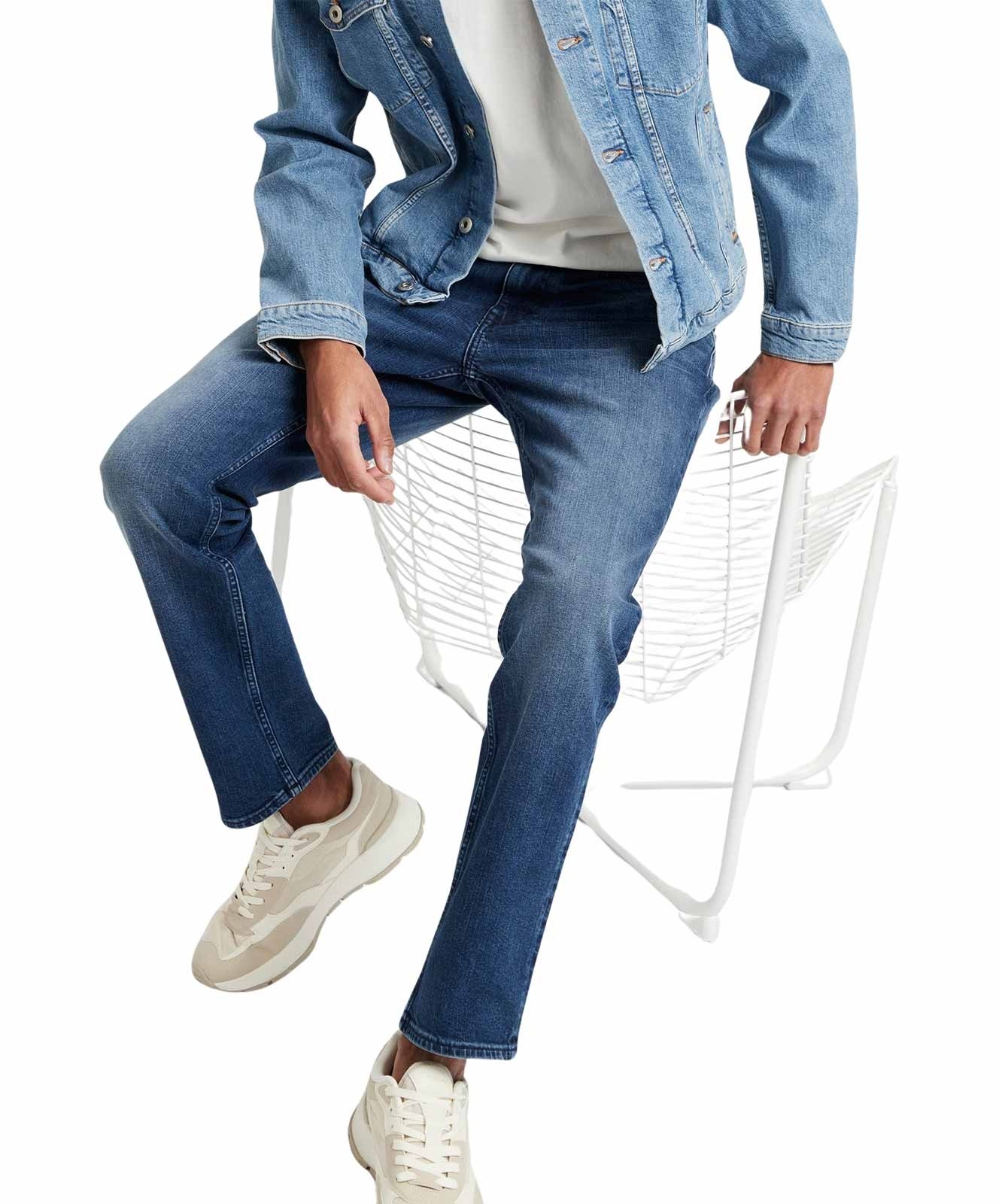 Herren Jeans Dylan von Cross in Dark Mid Blue