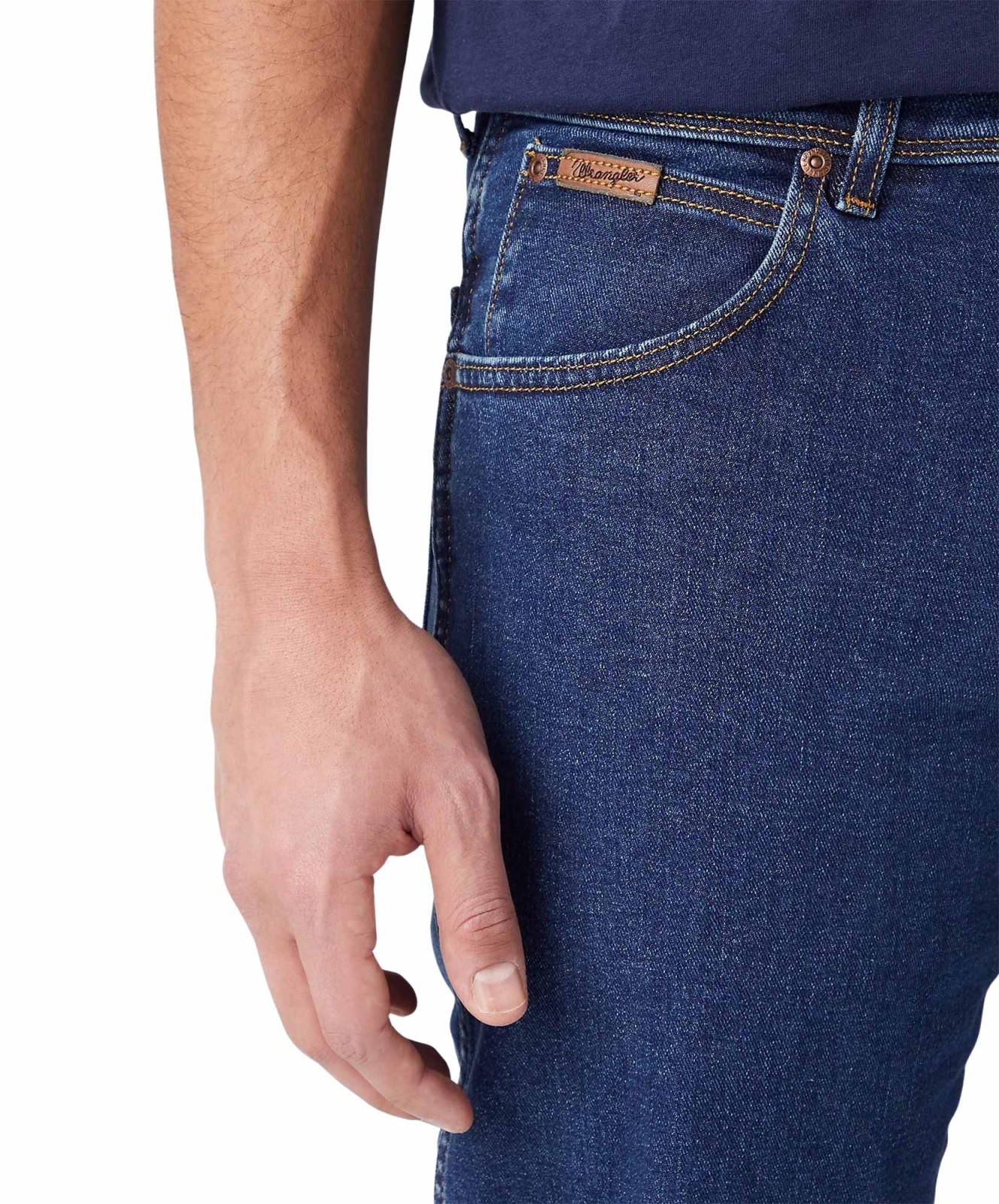 Herren Jeans Texas Stretch von Wrangler in Darkstone