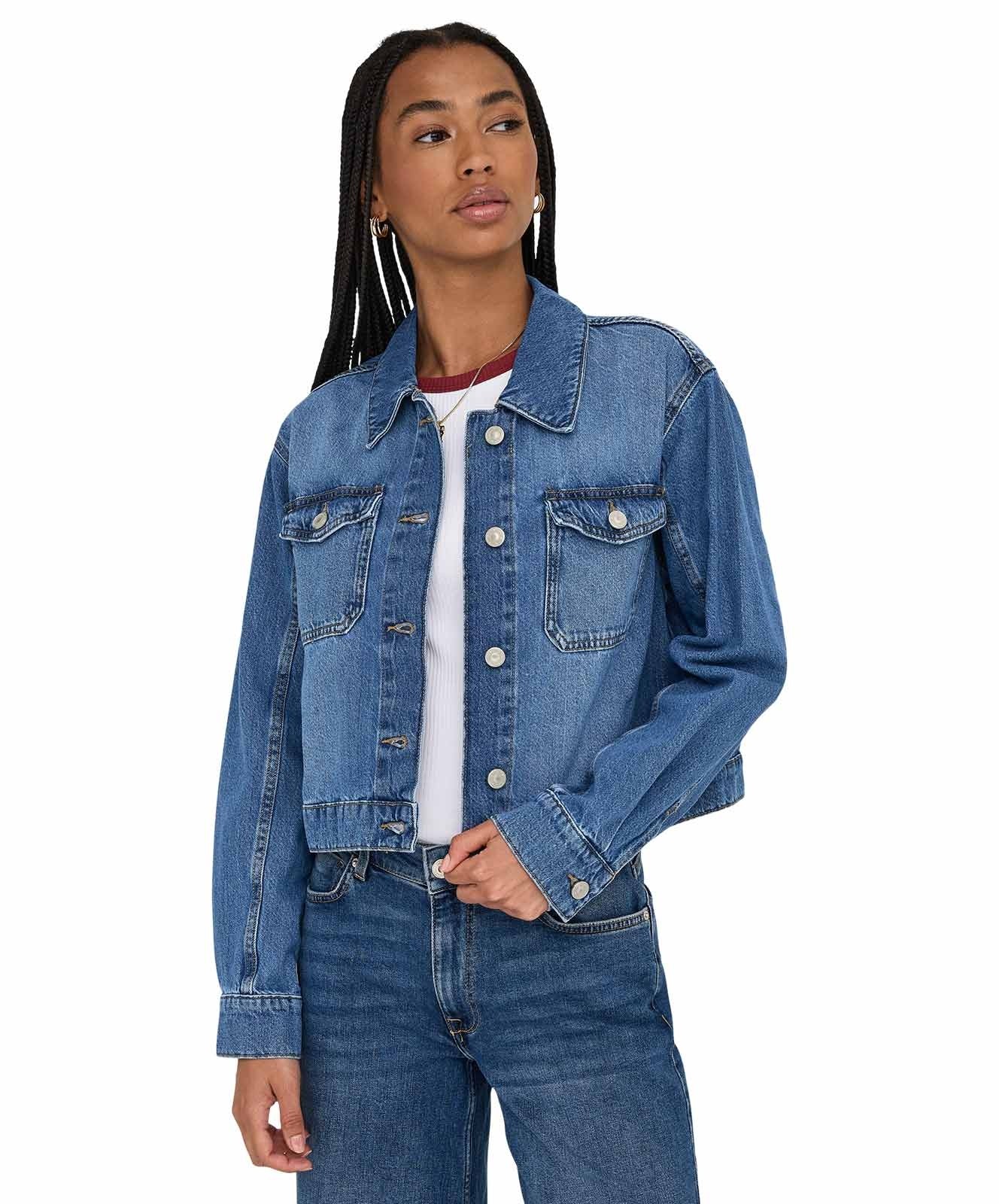 Damen Jacke Lumi von Only in Medium Blue