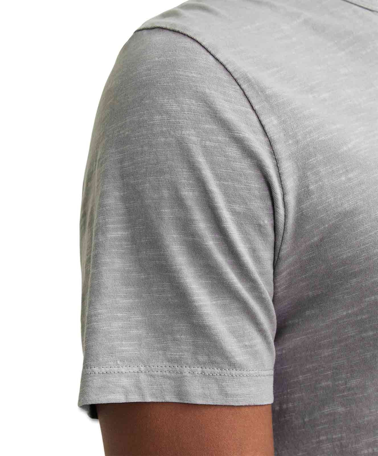 Herren Shirt Split Neck Tee von Jack & Jones in Ultimate Grey