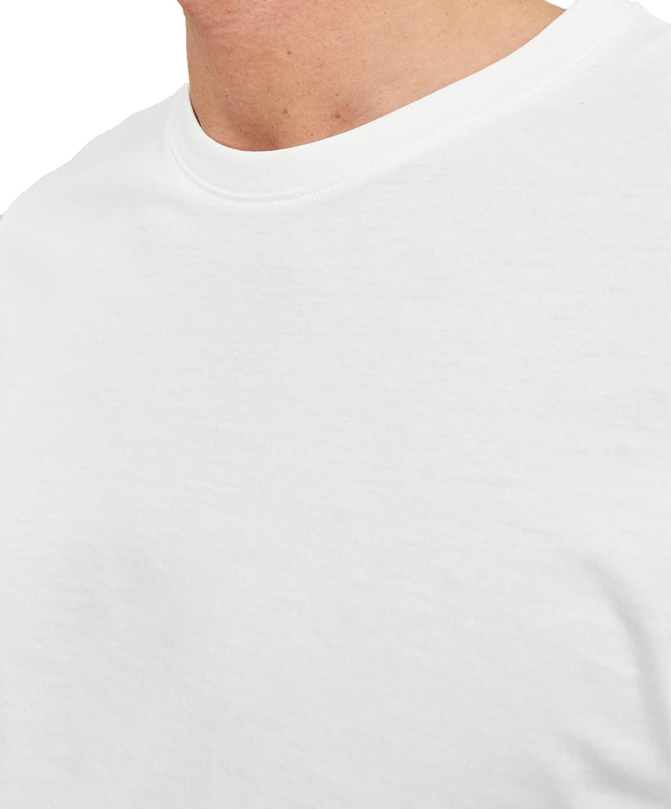 Herren Shirt Organic Basic Tee von Jack & Jones in White