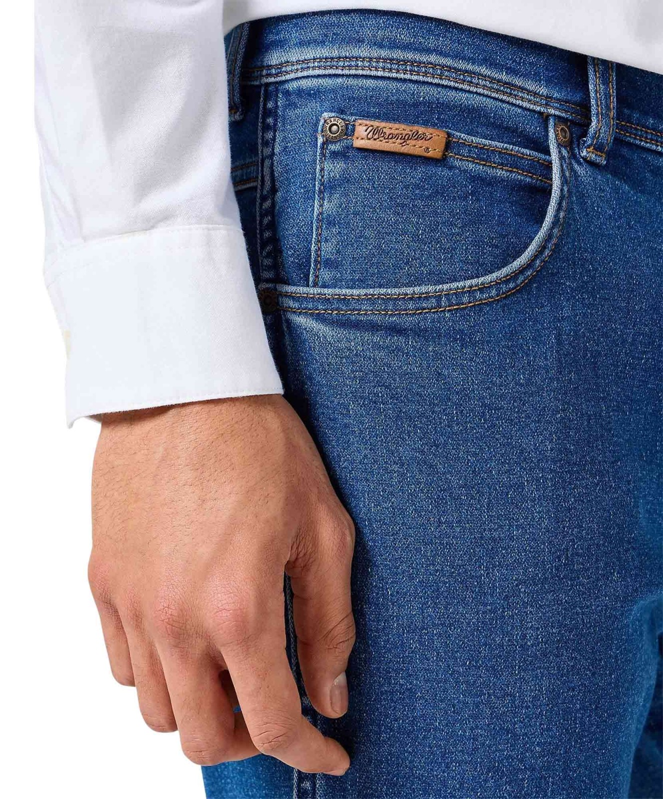 Herren Jeans Texas Stretch von Wrangler in Midnight Shadow