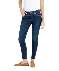 MAC Rich Slim Chic Jeans in mittelblauer Waschung
