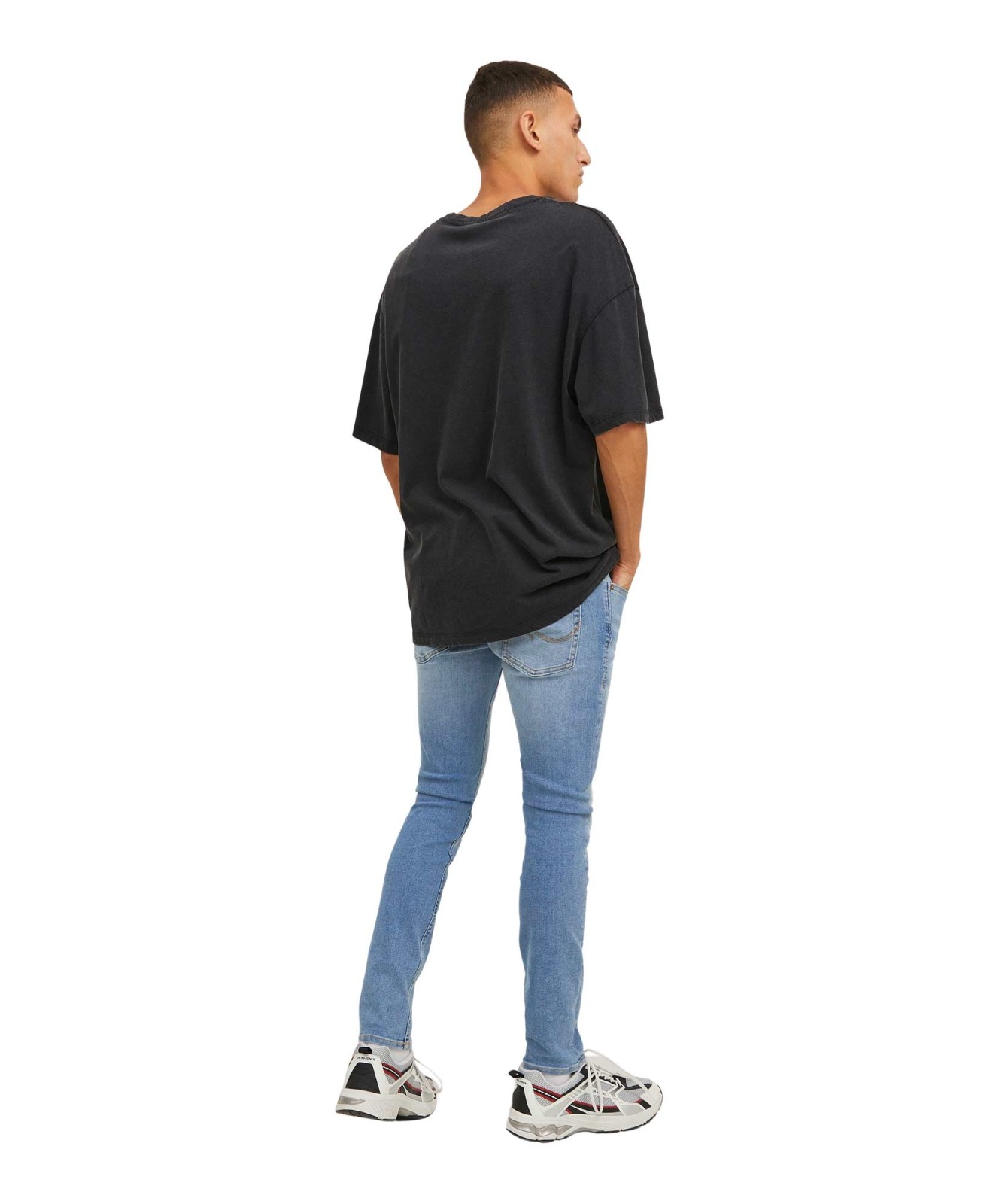 Herren Jeans Liam von Jack & Jones in Blue Denim