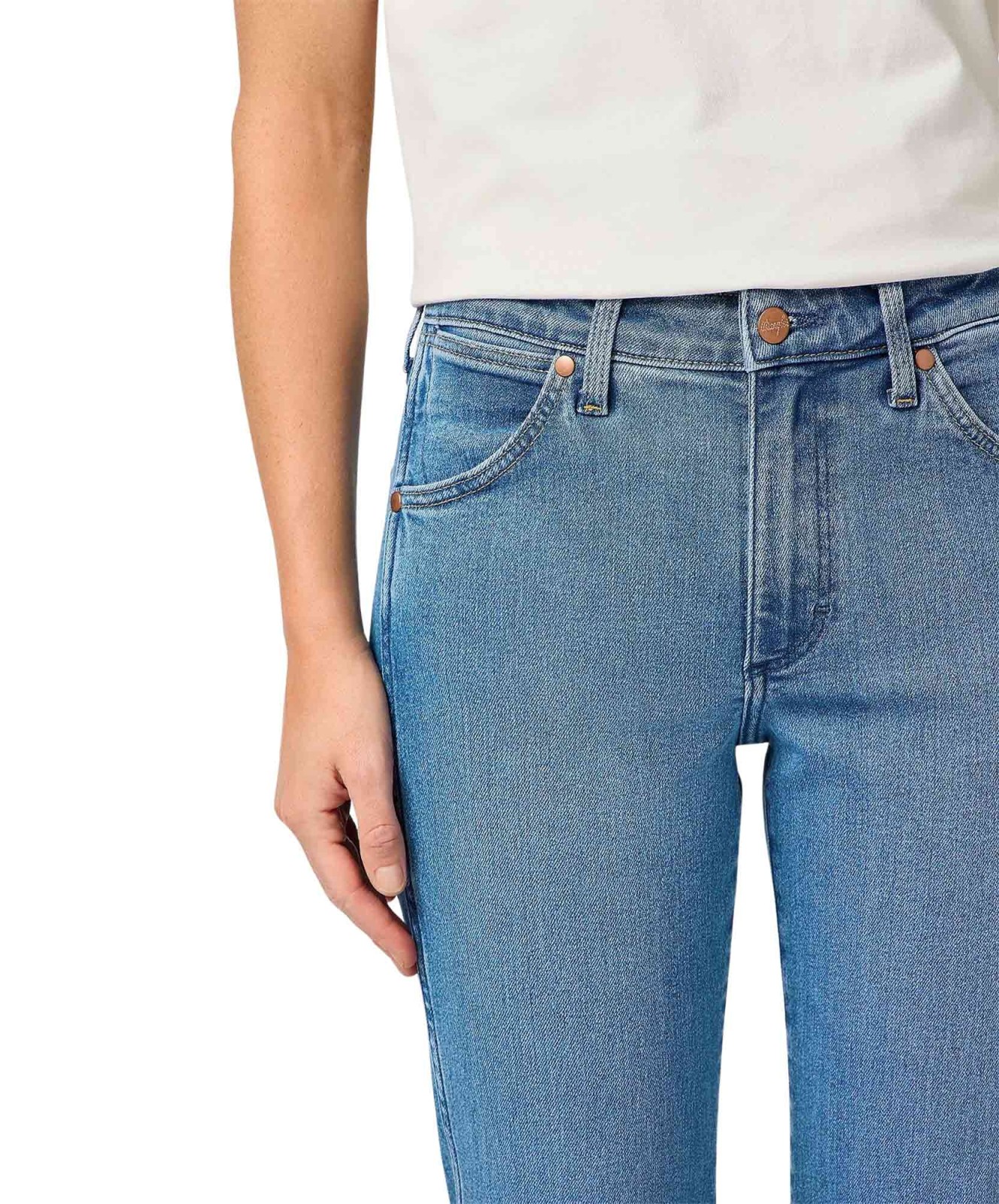 Damen Jeans Piper von Wrangler in Velvet Sky