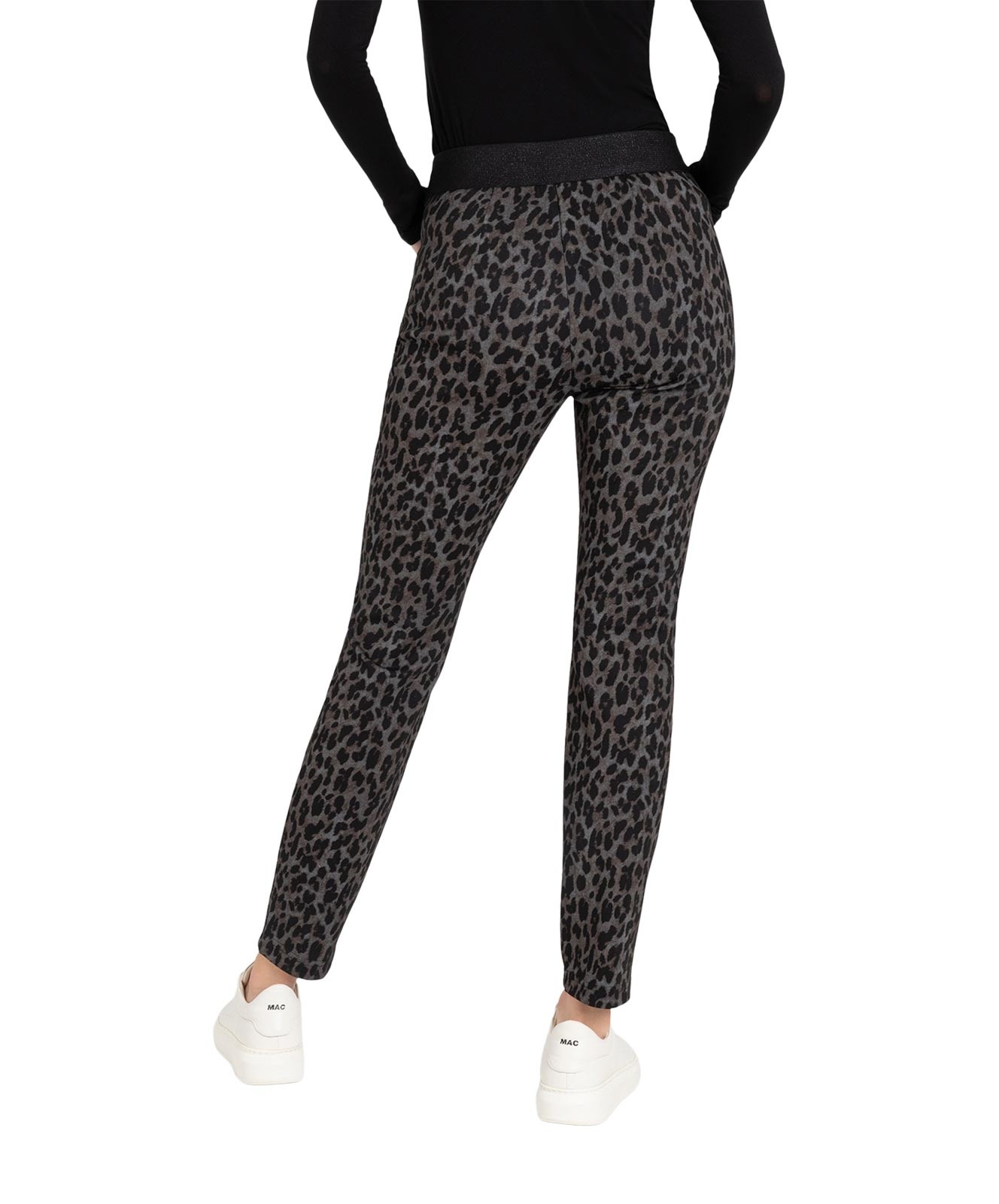 Damen Hose Easy Smart von MAC in Fog Grey Printed