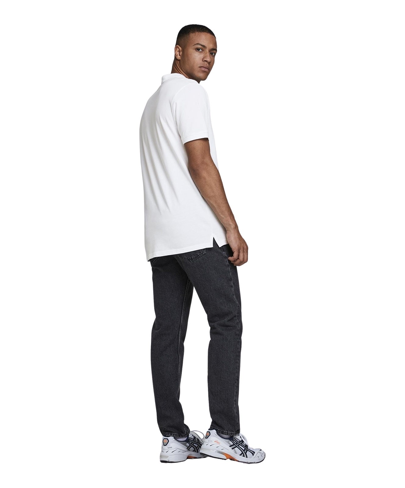 Herren Shirt Basic Polo von Jack & Jones in White
