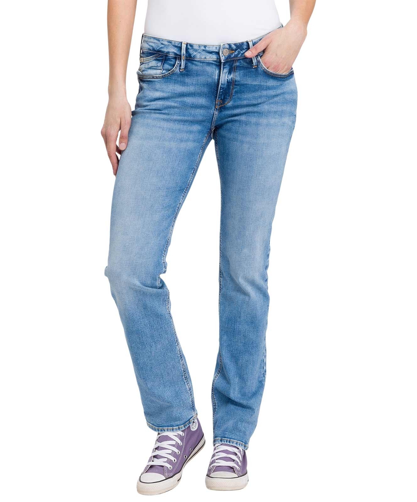 Damen Jeans Rose von Cross in Mid Blue Washed