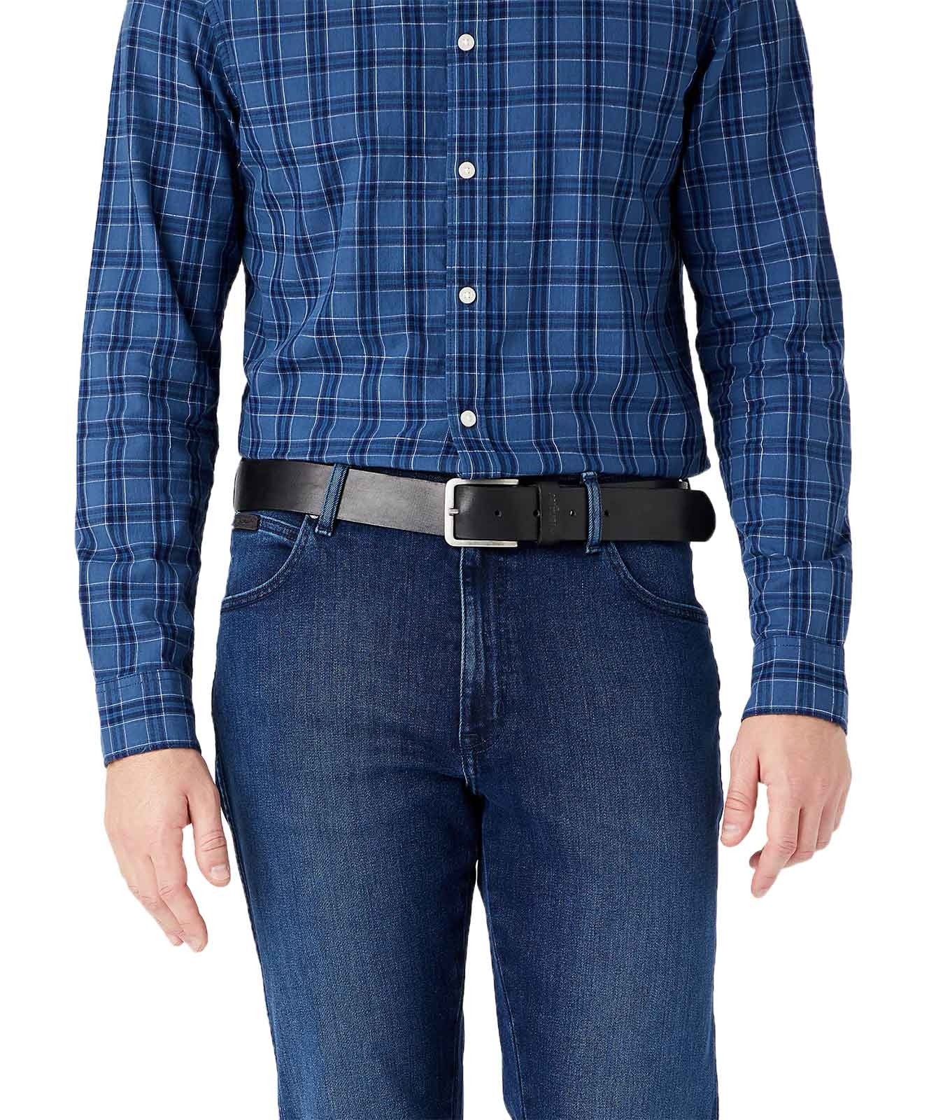 Herren Gürtel Structured Belt von Wrangler in Black