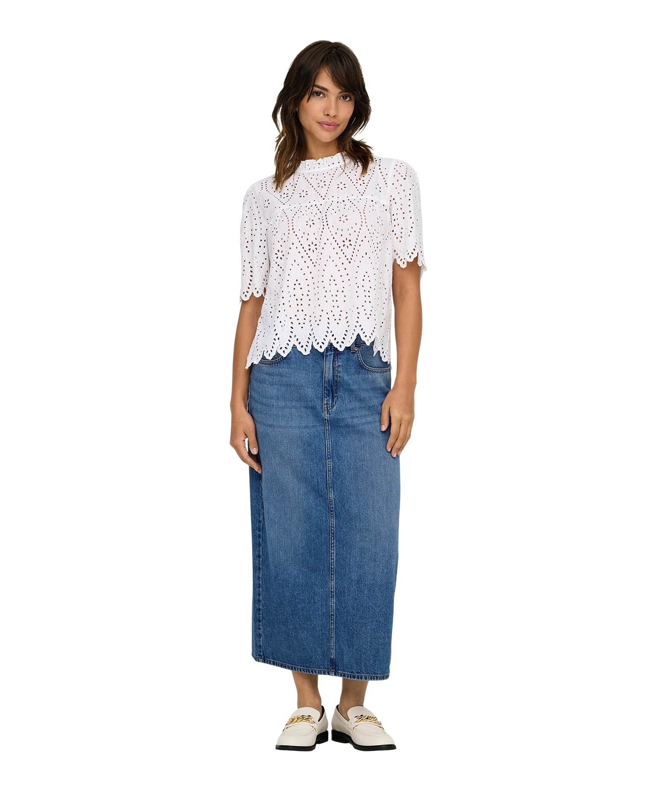 Damen Rock Lumi von Only in Medium Blue