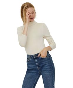 Vero Moda Rollkragenpullover Glory in beigen Birch