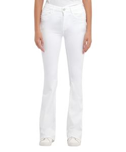 LTB Flared Jeans Novi in Weiß mit hohem Bund