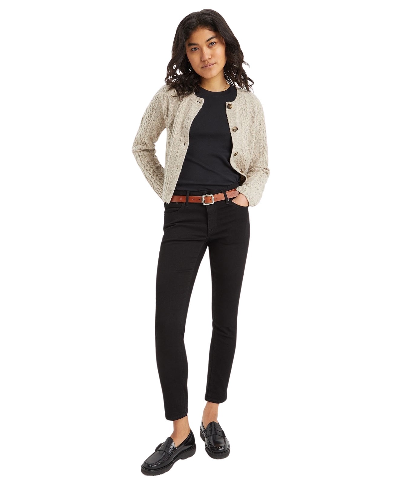 Damen Jeans 712 Slim von Levis in Midnight Gaz