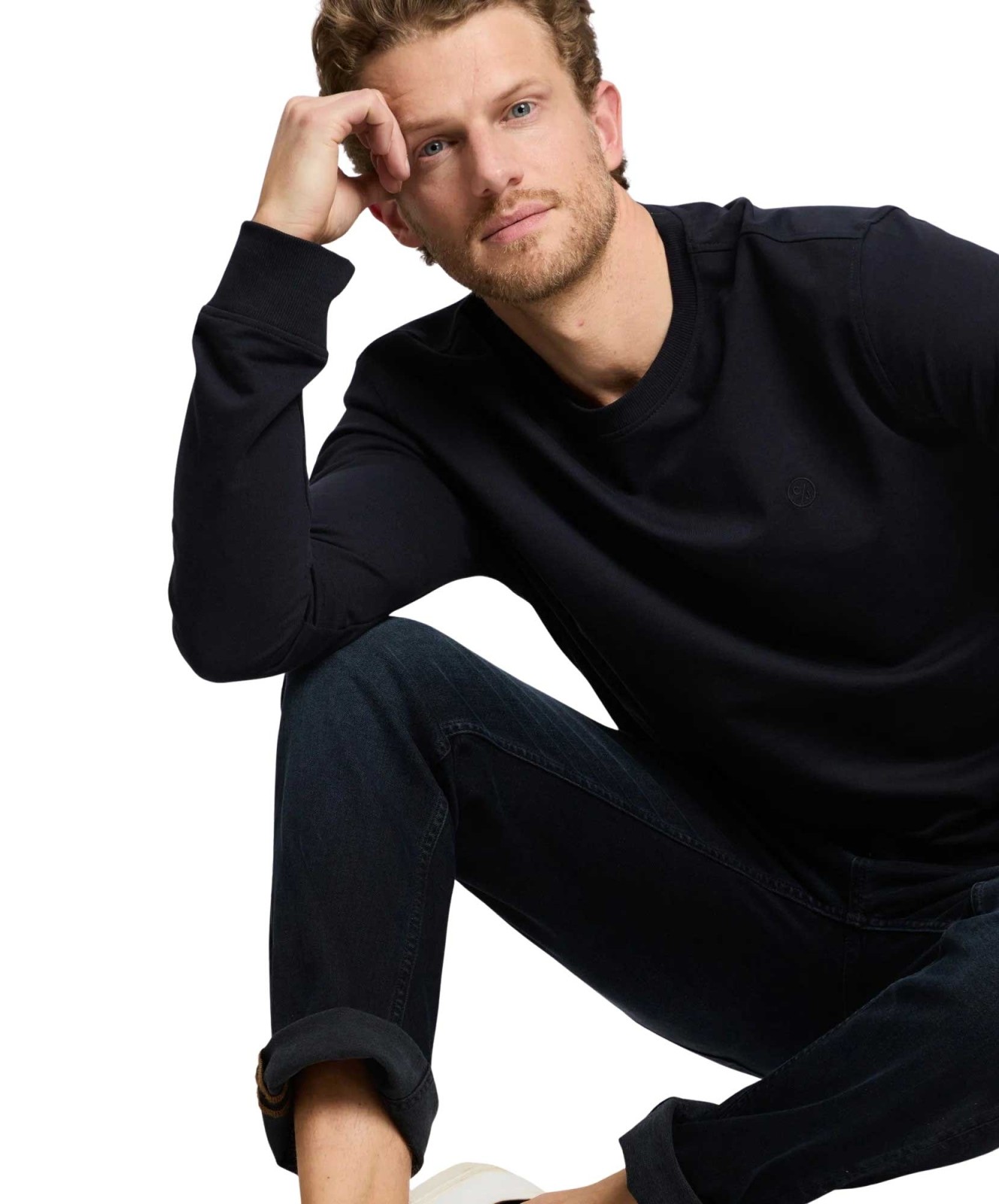 Herren Jeans Damien von Cross in Blue Black