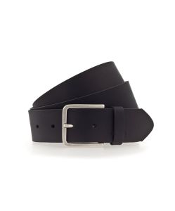 Mustang Gürtel mit silberner Schließe in Schwarz