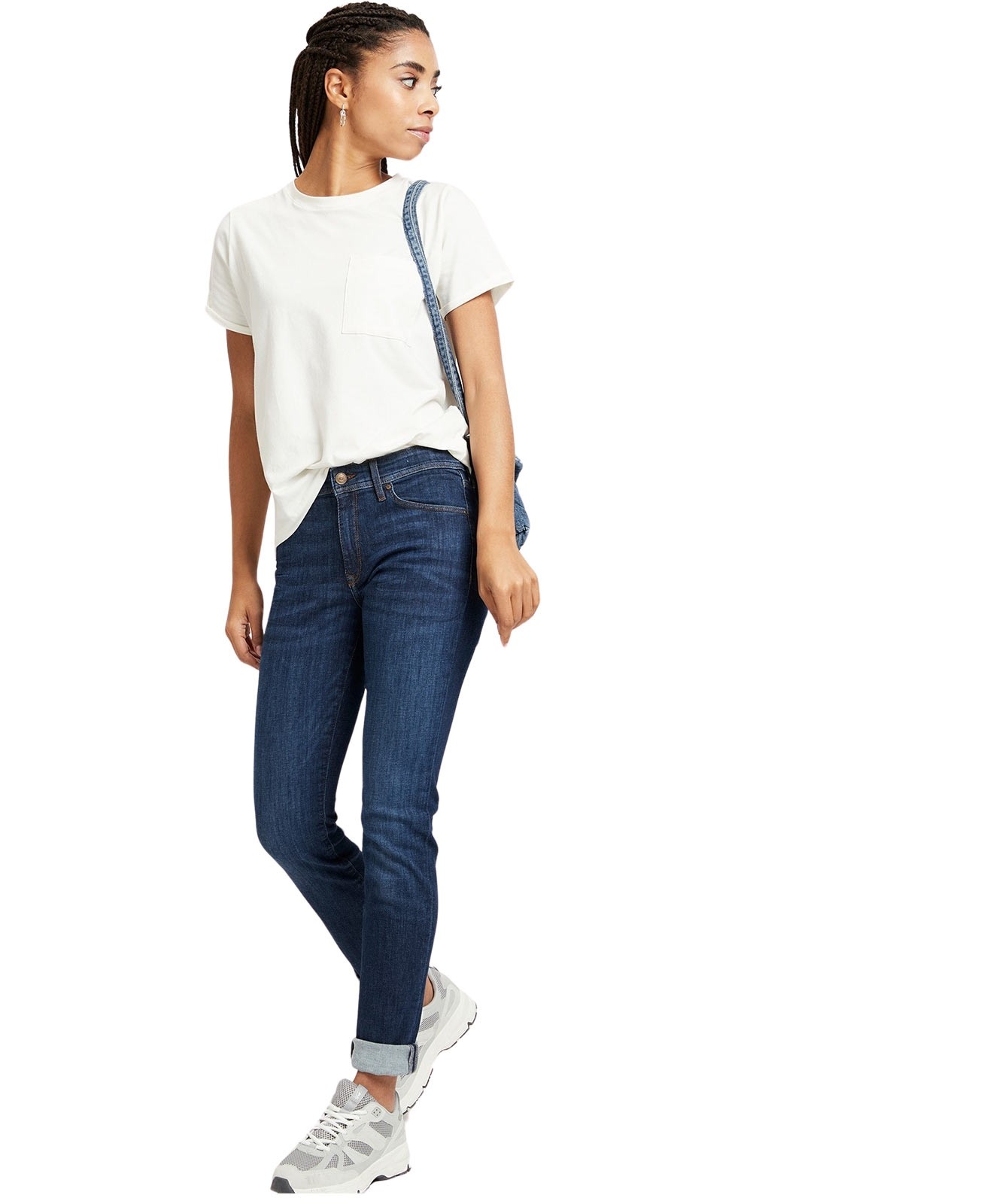 Damen Jeans Anya von Cross in Dark Blue