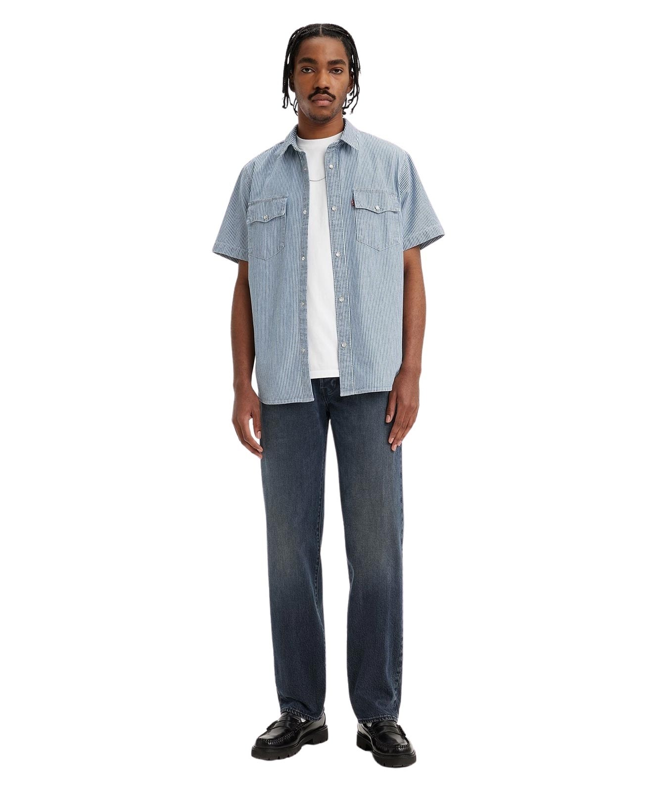 Herren Jeans 501 von Levis in Blue Black Stretch