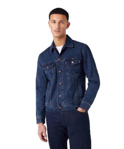 Wrangler Jeansjacke aus Bio-Baumwolle in Coalblue Stone