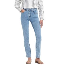 Levis 724 Jeans mit hohem Bund in Stone-Waschung