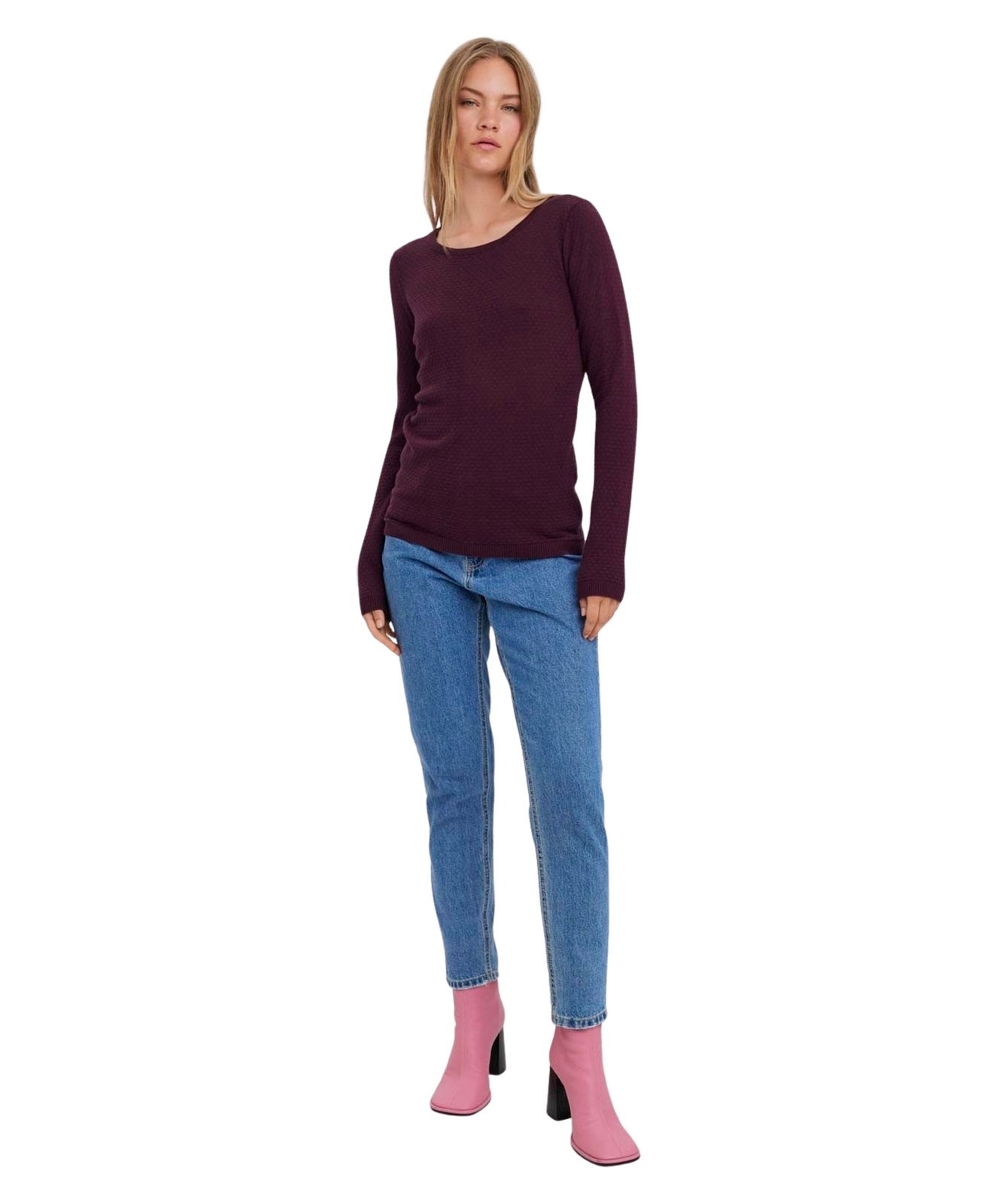 Damen Pullover Care von Vero Moda in Winetasting