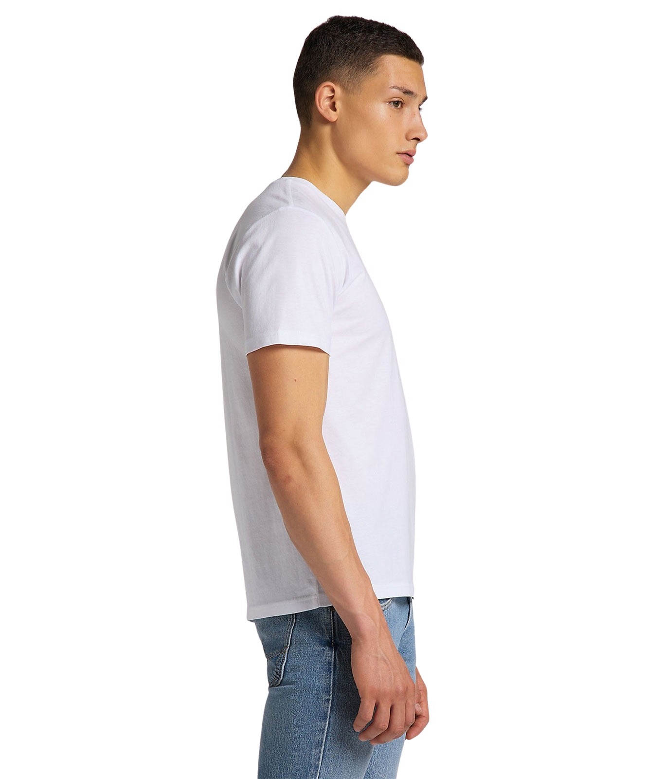 Herren Shirt Patch Logo Tee von Lee in White